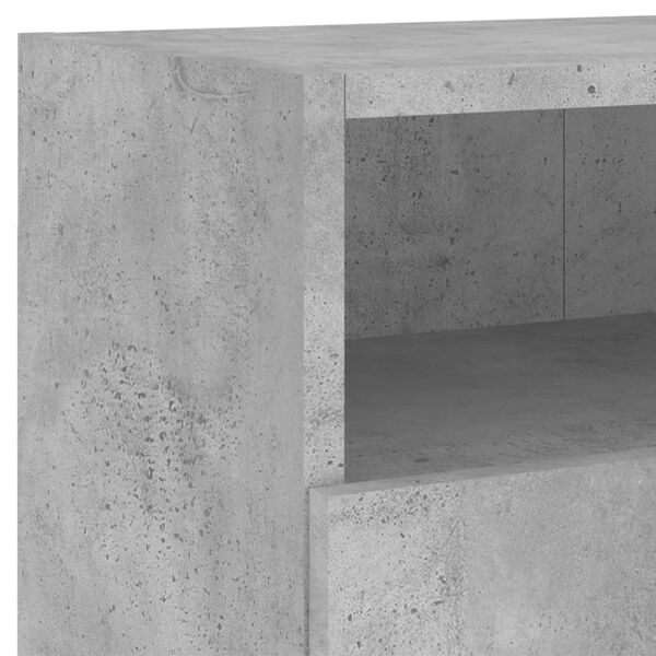 vidaXL Έπιπλο Τοίχου Τηλεόρασης Γκρι Σκυρ. 80x30x30 εκ. Επεξ. Ξύλο