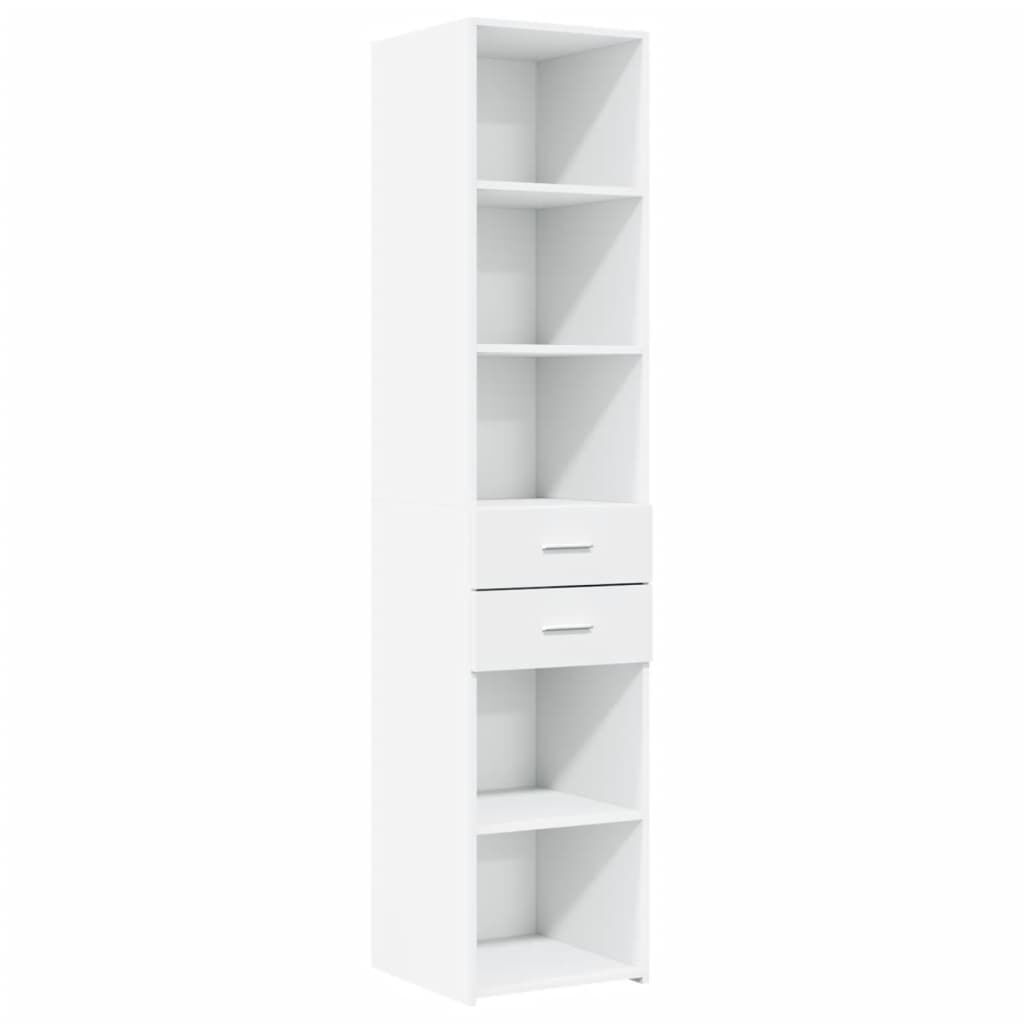vidaXL Ντουλάπι Λευκό 40x42,5x185 εκ. από Επεξεργασμένο Ξύλο