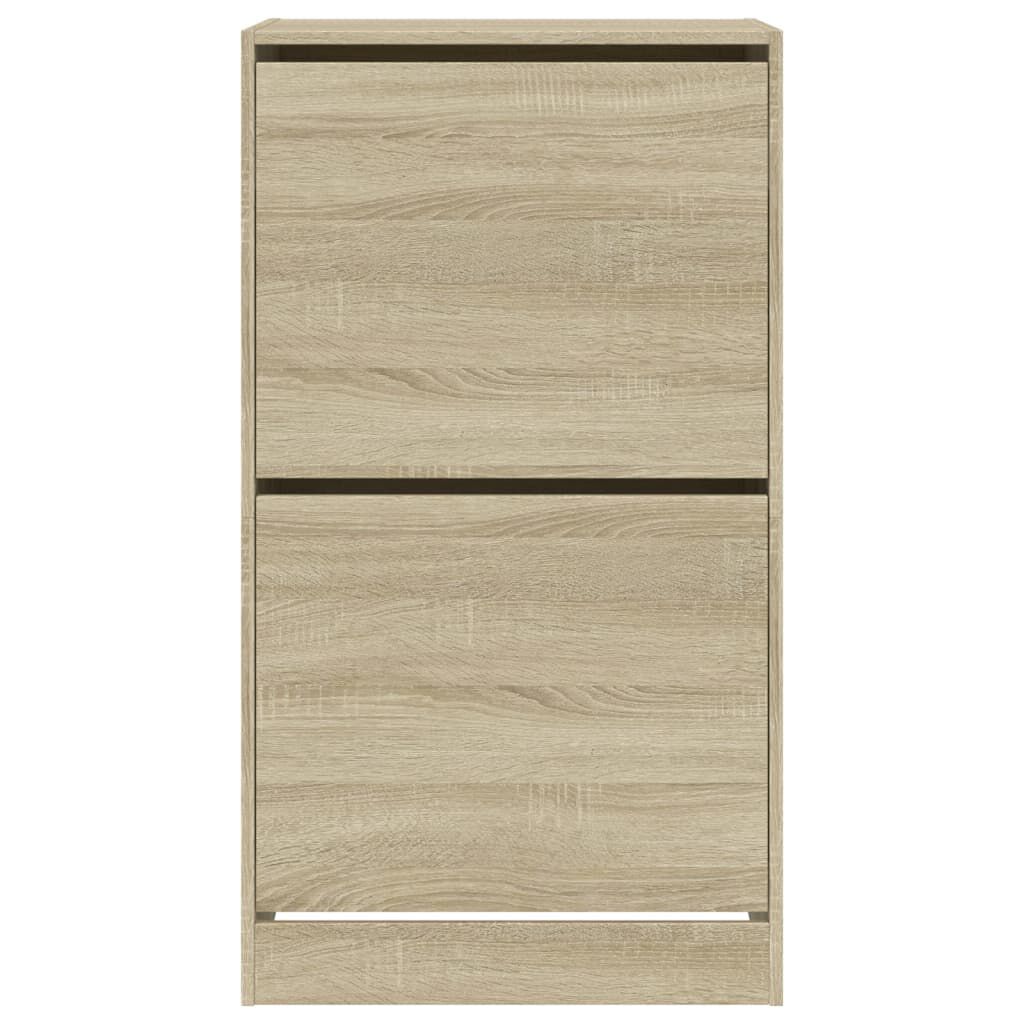 vidaXL Παπουτσοθήκη με 2 Ανακλ. Συρτάρια Sonoma Δρυς 60x42x108 εκ.