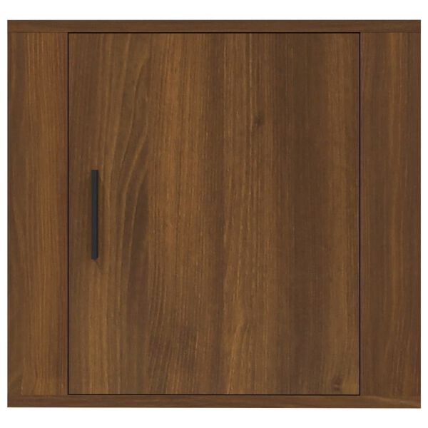 vidaXL Κομοδίνο Επιτοίχιο Καφέ Δρυς 50x30x47 εκ.