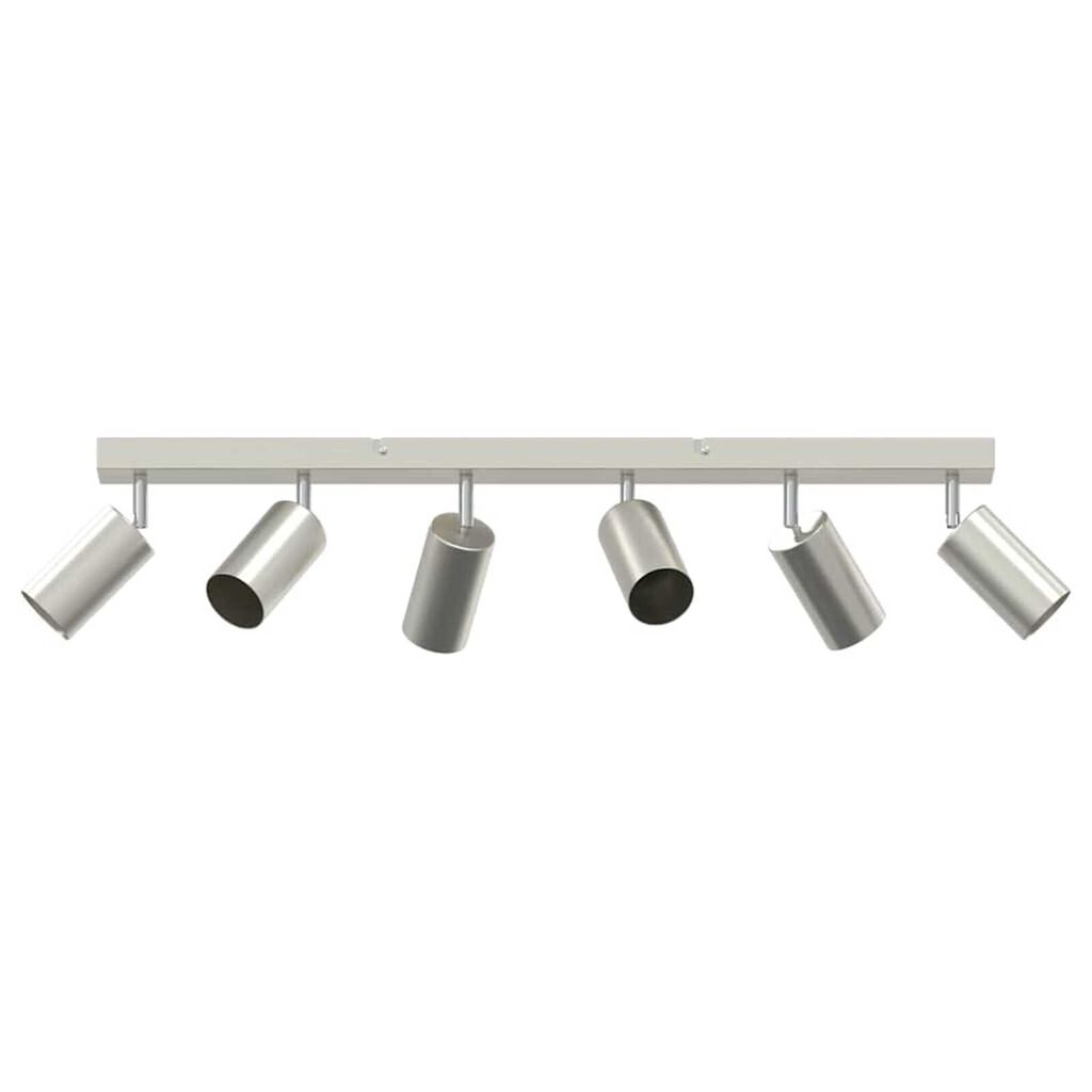 vidaXL Σποτ οροφής Βουρτσισμένο νικέλιο 73 x 5.5 x 16.5 εκ Ατσάλι