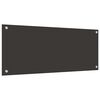 vidaXL Πίσω Πάνελ Κουζίνας 2 pcs Σκούρο Γκρι 100 x 40 cm