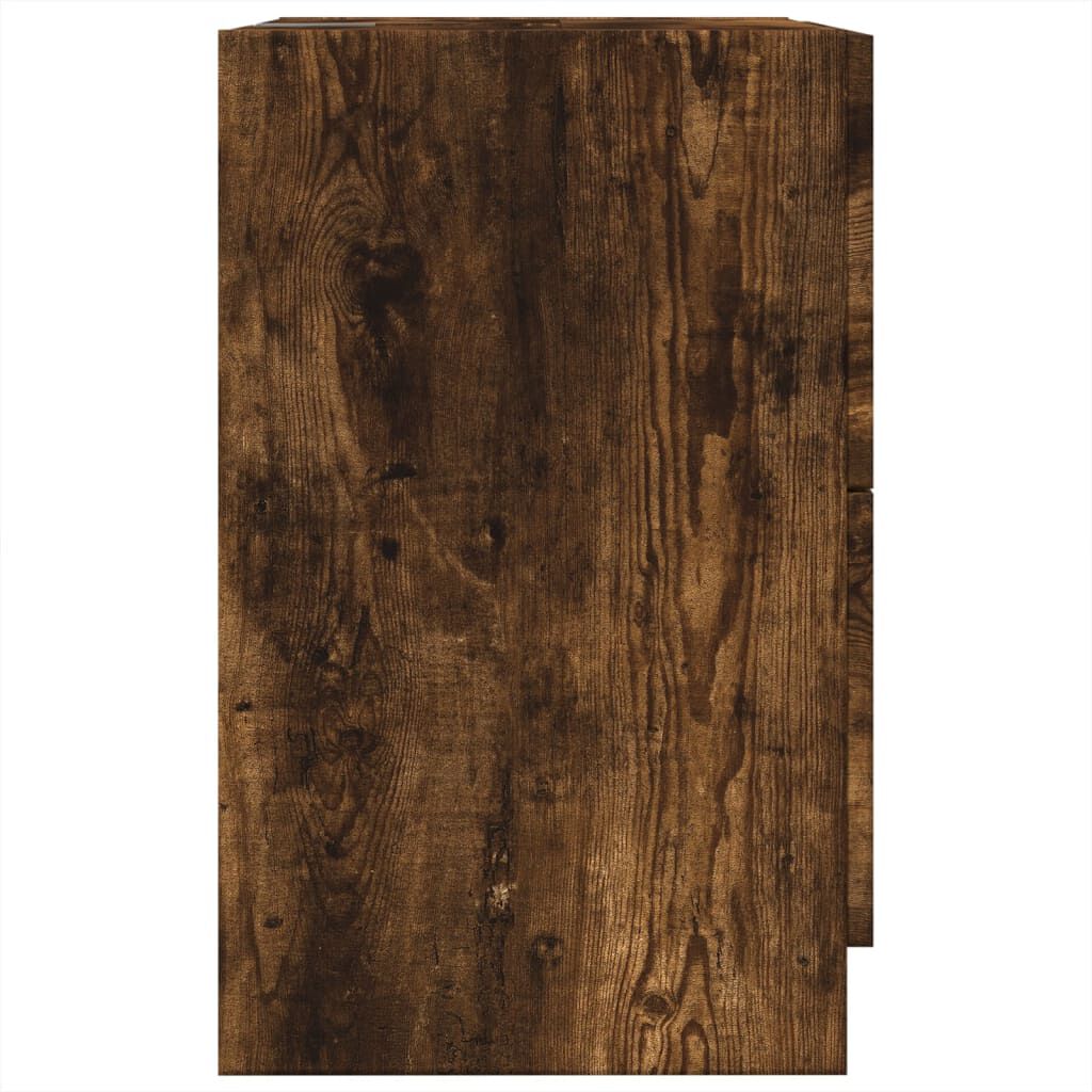 vidaXL Ντουλάπι Νιπτήρα Καπνιστή Δρυς 40x37x59 εκ. Επεξεργ. Ξύλο