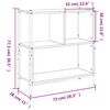 vidaXL Βιβλιοθήκη Γκρι Sonoma 72 x 28 x 77,5εκ. από Επεξεργασμένο Ξύλο