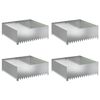 vidaXL &Pi;&epsilon;&rho;ί&gamma;&rho;&alpha;&mu;&mu;&alpha; &gamma;&kappa;&alpha;&zeta;ό&nu; 4 pcs 100 x 100 x 35 cm &Alpha;&tau;&sigma;ά&lambda;&iota; &Alpha;&sigma;&eta;&mu;ί
