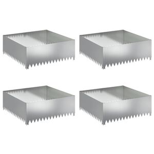 vidaXL &Pi;&epsilon;&rho;ί&gamma;&rho;&alpha;&mu;&mu;&alpha; &gamma;&kappa;&alpha;&zeta;ό&nu; 4 pcs 100 x 100 x 35 cm &Alpha;&tau;&sigma;ά&lambda;&iota; &Alpha;&sigma;&eta;&mu;ί
