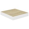 vidaXL Ράφια Τοίχου 2 τεμ. Δρυς και Άσπρο 23x23,5x3,8 εκ. MDF