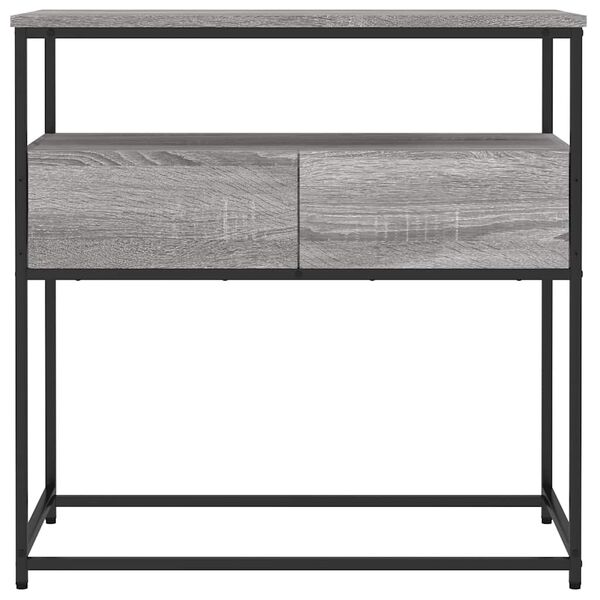 vidaXL Τραπέζι Κονσόλα Γκρι Sonoma 75x40x75 εκ. Επεξεργασμένο Ξύλο