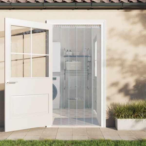 vidaXL Λωριδοκουρτίνα Διαφανής 50 μ. 200 χιλ. x 1,6 χιλ. από PVC
