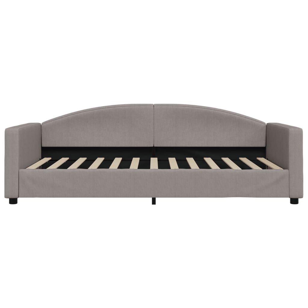 vidaXL Καναπές Κρεβάτι Taupe 100 x 200 εκ. Υφασμάτινος
