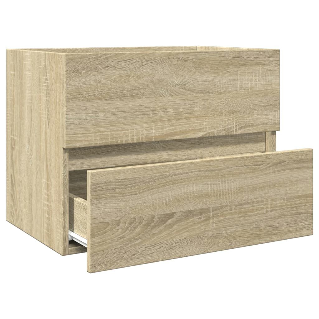 vidaXL Ντουλάπι Νιπτήρα Sonoma Δρυς 60x38,5x45 εκ. Επεξεργασμένο Ξύλο