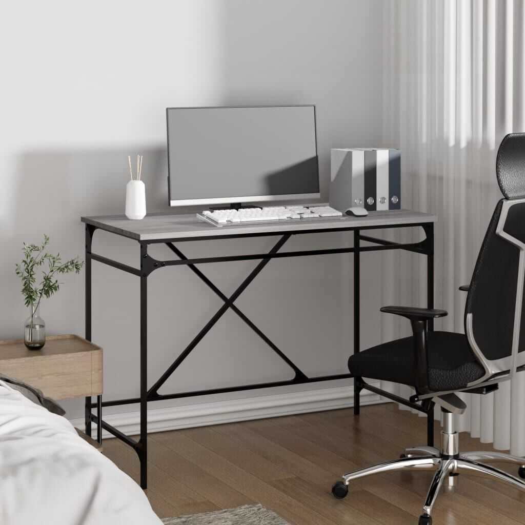 vidaXL Γραφείο Γκρι Sonoma 100 x 50 x 75 εκ. από Επεξεργασμένο Ξύλο