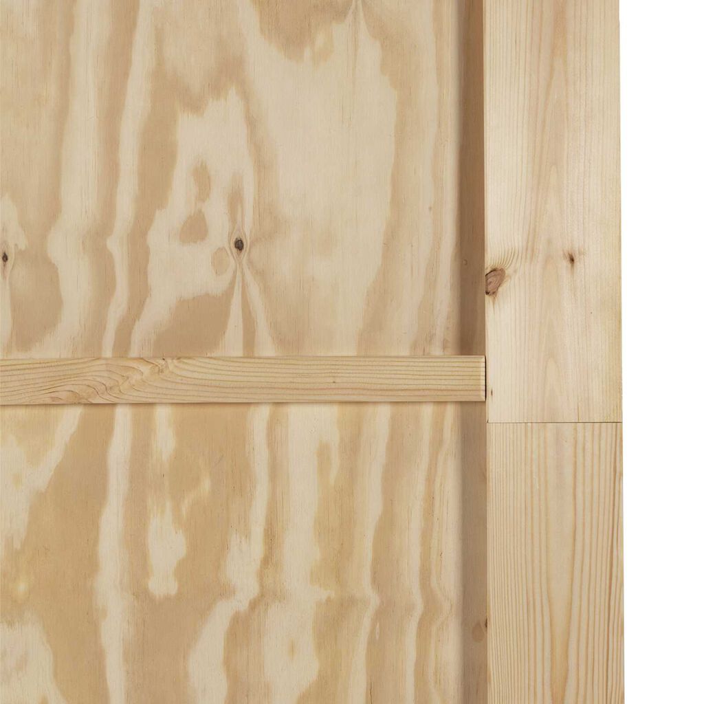 vidaXL Συρόμενη Πόρτα με Σετ Υλικών 61x198.5 cm Συμπαγές Ξύλο Πεύκου