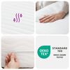 vidaXL Στρώματα Αφρού 7 Ζωνών Σκληρ. 20 ILD 2 τεμ. Λευκά 90 x 190 εκ.