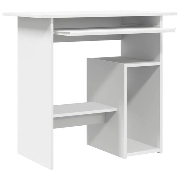 vidaXL Γραφείο Λευκό 80 x 45 x 74 εκ. από Επεξ. Ξύλο