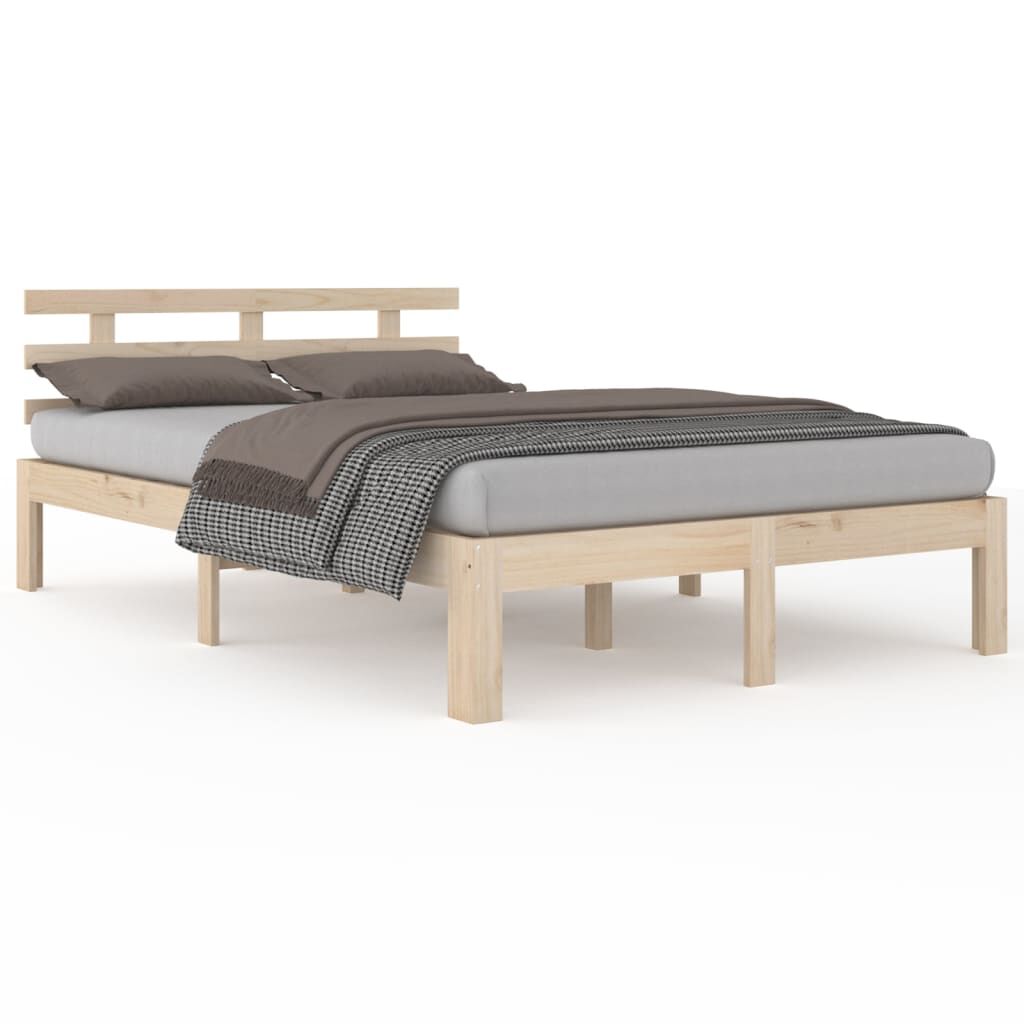 vidaXL Πλαίσιο Κρεβατιού 180 x 200 εκ. Μασίφ Ξύλο Super King Size