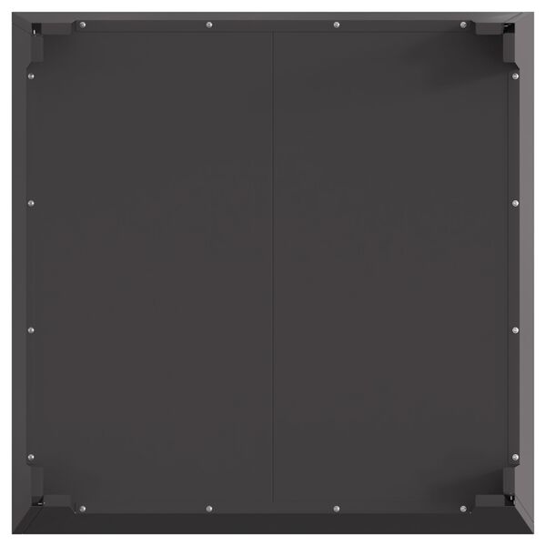 vidaXL Τζάκι Τετράγωνο Μαύρο 80x80x43 εκ. Ατσάλι