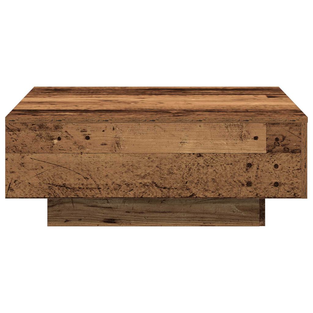 vidaXL Τραπεζάκι σαλονιού Παλαιό ξύλο 80 x 80 x 31 cm