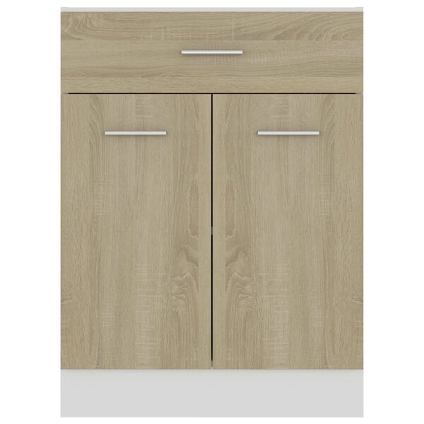 vidaXL Ντουλάπι με Συρτάρι Sonoma Δρυς 60x46x81,5 εκ. Επεξ. Ξύλο