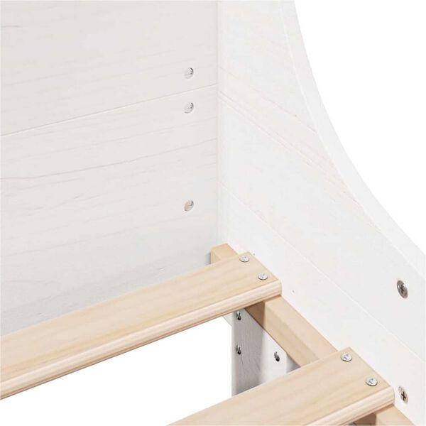 vidaXL Σκελετός Κρεβ. Χωρίς Στρώμα Λευκό 180x200 εκ Μασίφ Πεύκο
