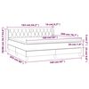 vidaXL &Kappa;&rho;&epsilon;&beta;ά&tau;&iota; Boxspring &mu;&epsilon; &Sigma;&tau;&rho;ώ&mu;&alpha; &Kappa;&rho;&epsilon;&mu; 160x200 &epsilon;&kappa;. &Upsilon;&phi;&alpha;&sigma;&mu;ά&tau;&iota;&nu;&omicron;