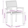 vidaXL Καρέκλα Κήπου 2 pcs Καφέ 56 x 57 x 87εκ. Μασίφ ξύλο ακακίας