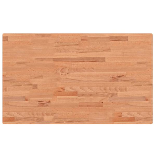 vidaXL Πάγκος Εργασίας Ορθογώνιος 100x60x(71,5-98) εκ Μασίφ Ξύλο Οξιάς