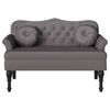 vidaXL Καναπές Chesterfield Γκρι 120,5 x 65 x 75 εκ. Τεχνητό Δέρμα