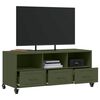 vidaXL Έπιπλο Τηλεόρασης Πράσινο Λαδί 100,5x39x43,5 εκ. από Ατσάλι
