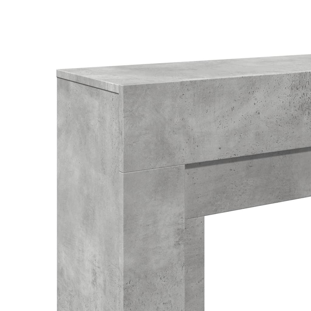 vidaXL Πλαίσιο Τζακιού Γκρι Σκυρ. 100x30x87,5 εκ. από Επεξ. Ξύλο