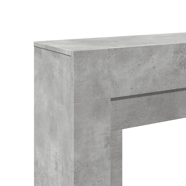 vidaXL Πλαίσιο Τζακιού Γκρι Σκυρ. 100x30x87,5 εκ. από Επεξ. Ξύλο