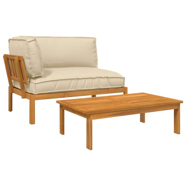 vidaXL &Sigma;&epsilon;&tau; &Kappa;&alpha;&nu;&alpha;&pi;έ &mu;&epsilon; &mu;&alpha;&xi;&iota;&lambda;ά&rho;&iota; &Mu;&omicron;&nu;ό&chi;&rho;&omega;&mu;&omicron; 2 pcs &Mu;&pi;&epsilon;&zeta; &Sigma;&tau;&epsilon;&rho;&epsilon;ό &Xi;ύ&lambda;&omicron; &Alpha;&kappa;&alpha;&kappa;ί&alpha;&sigmaf;