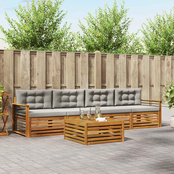 vidaXL &Sigma;&epsilon;&iota;&rho;ά &Kappa;&alpha;&nu;&alpha;&pi;έ &Epsilon;&xi;&omega;&tau;&epsilon;&rho;&iota;&kappa;&omicron;ύ 5 pcs &Phi;&upsilon;&sigma;&iota;&kappa;ό &kappa;&alpha;&iota; &Alpha;&nu;&omicron;&iota;&chi;&tau;ό &Gamma;&kappa;&rho;&iota;