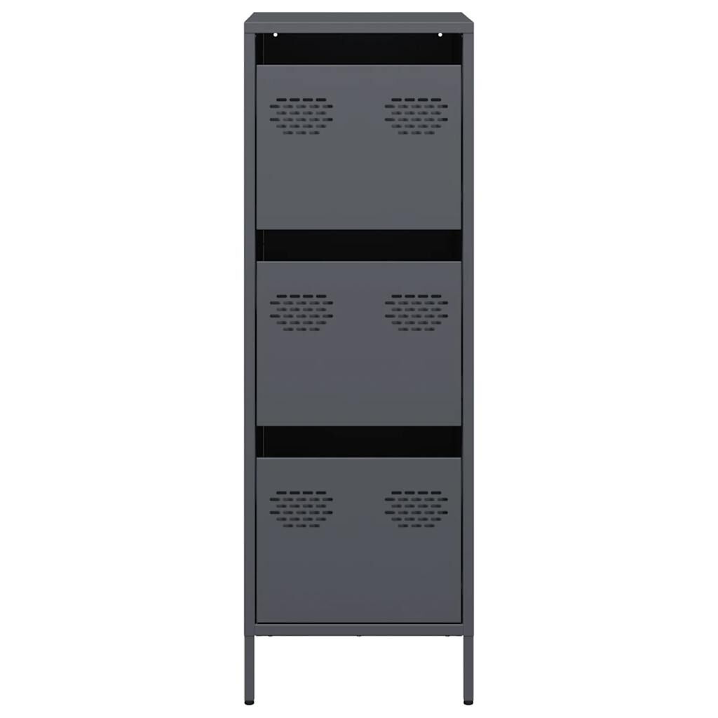 vidaXL Ντουλάπι Ανθρακί 39x35x103,5 εκ. από Ατσάλι