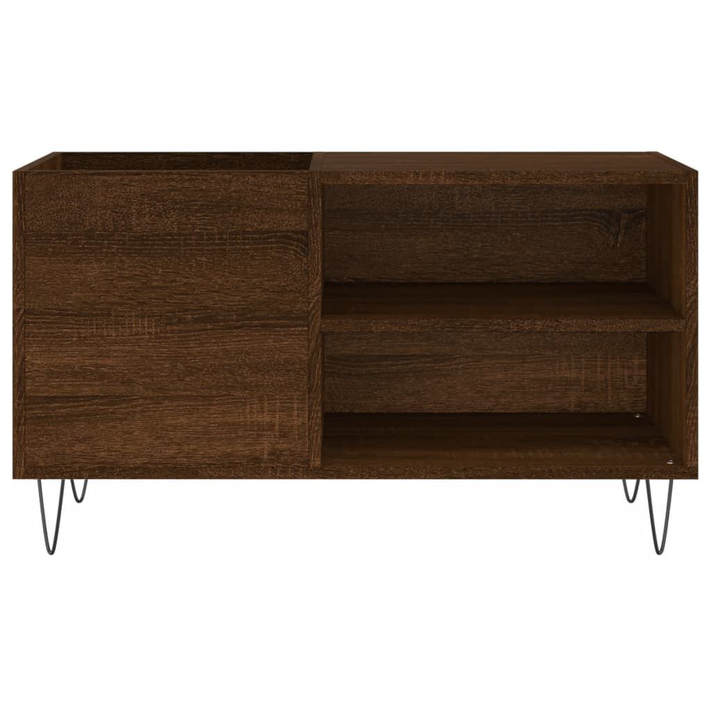 vidaXL Δισκοθήκη Καφέ Δρυς 85 x 38 x 48 εκ. από Επεξεργασμένο Ξύλο