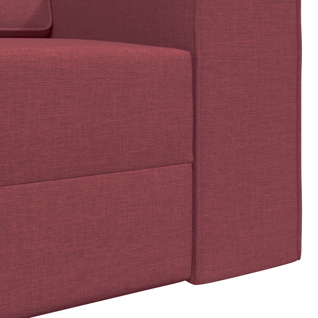 vidaXL Καναπέ-Κρεβάτι Μπορντό 245 x 78 x 77 εκ. ύφασμα
