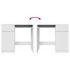 vidaXL Γραφείο Λευκό 86x49x76 εκ. από Επεξεργασμένο Ξύλο