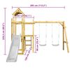 vidaXL Πύργος Παιχνιδιού 285x120x226,5 εκ. Μασίφ Εμποτ. Ξύλο Πεύκου