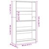 vidaXL Βιβλιοθήκη Μαύρη 80x24x143 εκ. από Επεξεργασμένο Ξύλο