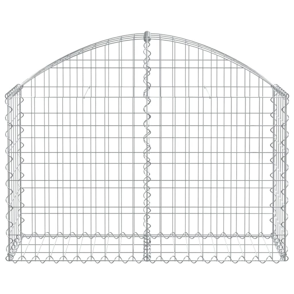 vidaXL Συρματοκιβώτιο Τοξωτό 100x30x60/80εκ. από Γαλβανισμένο Χάλυβα