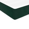 vidaXL Κρεβάτι Boxspring με Στρώμα Σκούρο Πράσινο 140x200εκ. Βελούδινο