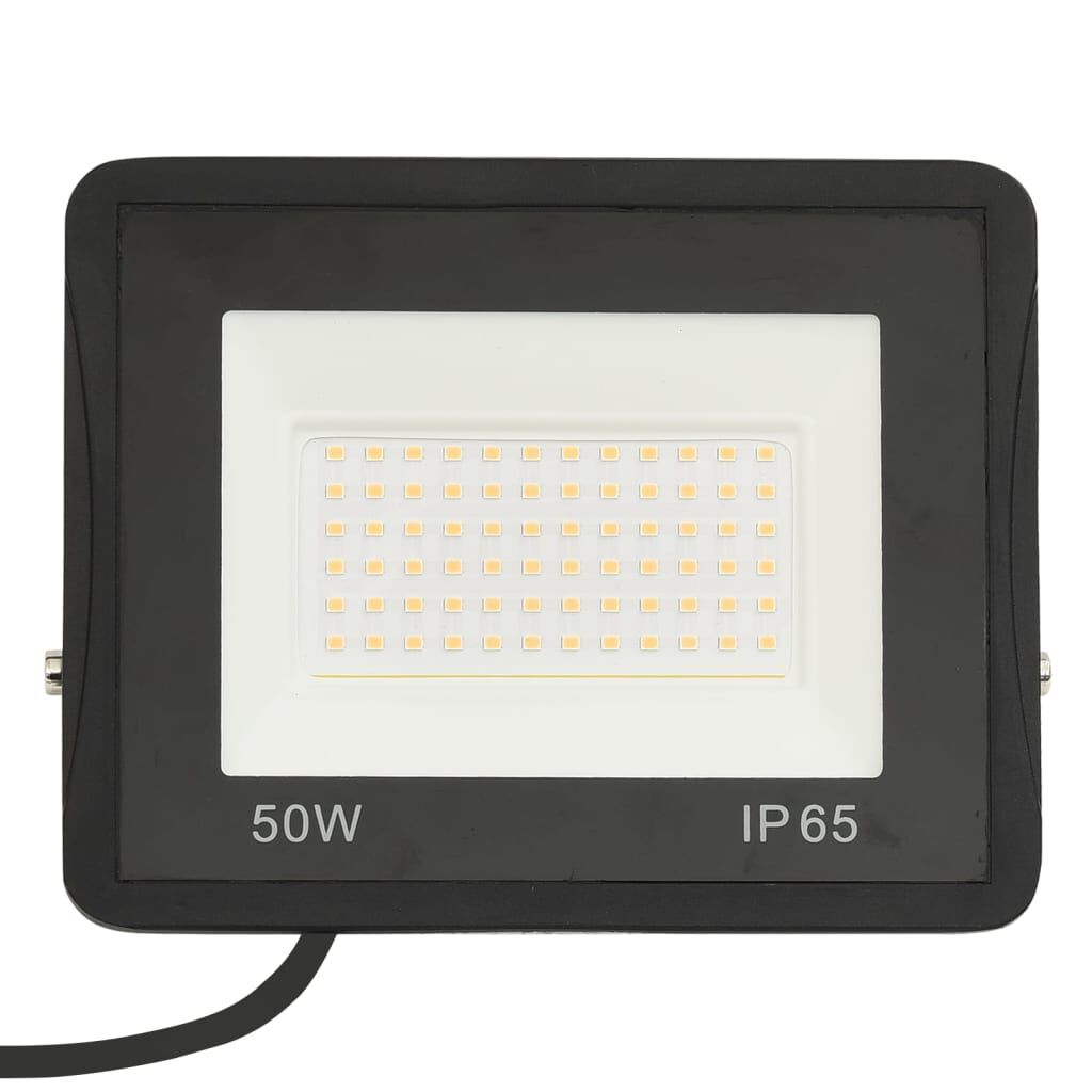 vidaXL Προβολέας LED Θερμό Λευκό 50 W