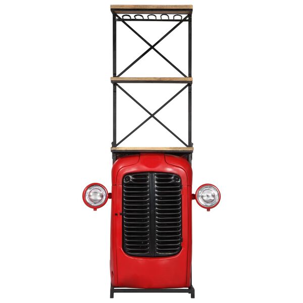 vidaXL Κάβα Κρασιών με Όψη Τρακτέρ 49x31x172 εκ. από Μασίφ Ξύλο Μάνγκο