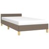 vidaXL Σκελετός Κρεβατιού Χωρίς Στρώμα Taupe 100 x 200 εκ. Υφασμάτινο
