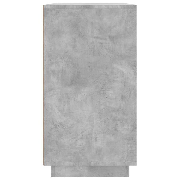 vidaXL Ντουλάπι Γκρι Σκυροδέματος 80x34x75 εκ. Επεξεργασμένο Ξύλο