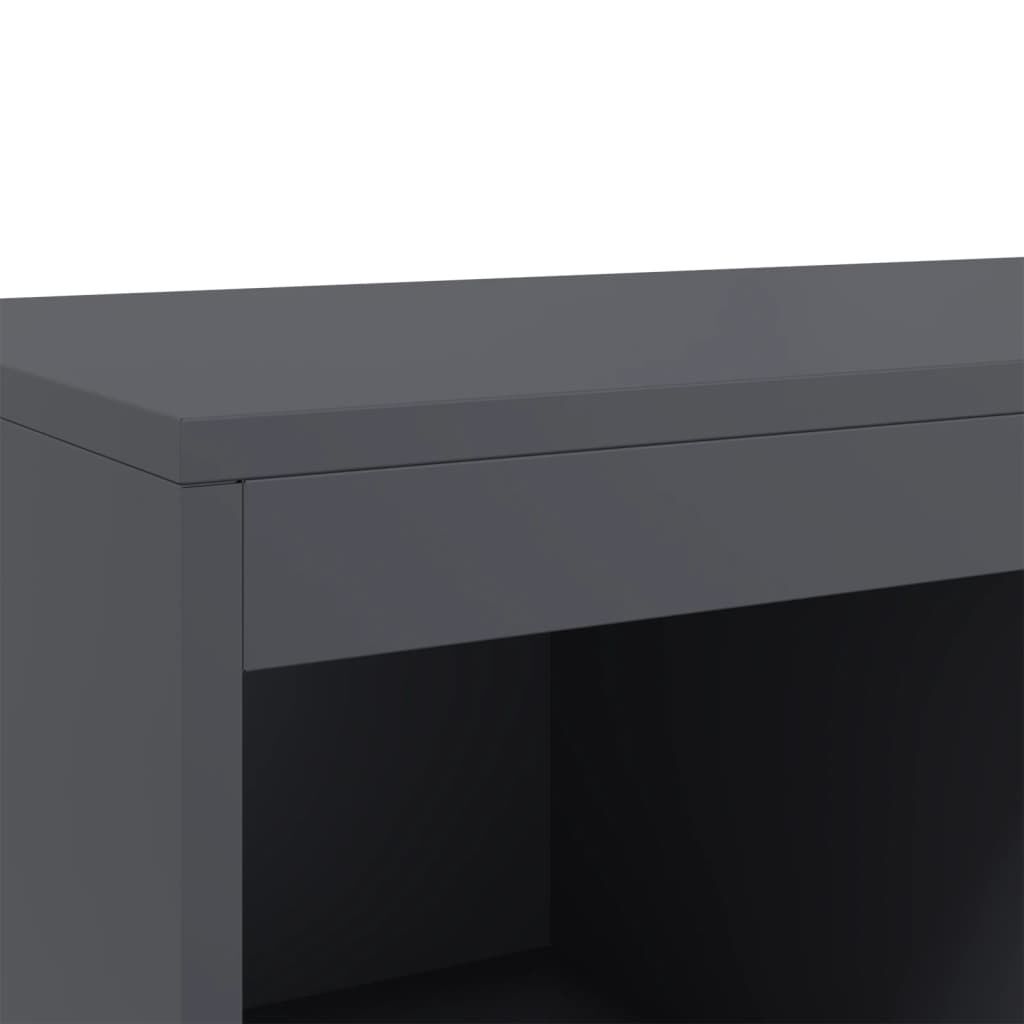 vidaXL Ντουλάπι Ανθρακί 68x39x111,5 εκ. από Χάλυβα