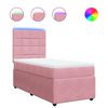 vidaXL &Kappa;&rho;&epsilon;&beta;ά&tau;&iota; Boxspring &mu;&epsilon; &Sigma;&tau;&rho;ώ&mu;&alpha; &Rho;&omicron;&zeta; 90x190 &epsilon;&kappa;. &Beta;&epsilon;&lambda;&omicron;ύ&delta;&iota;&nu;&omicron;