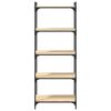 vidaXL Βιβλιοθήκη 5 Επιπέδων Sonoma Δρυς 60x30x154 εκ. Επεξεργ. Ξύλο