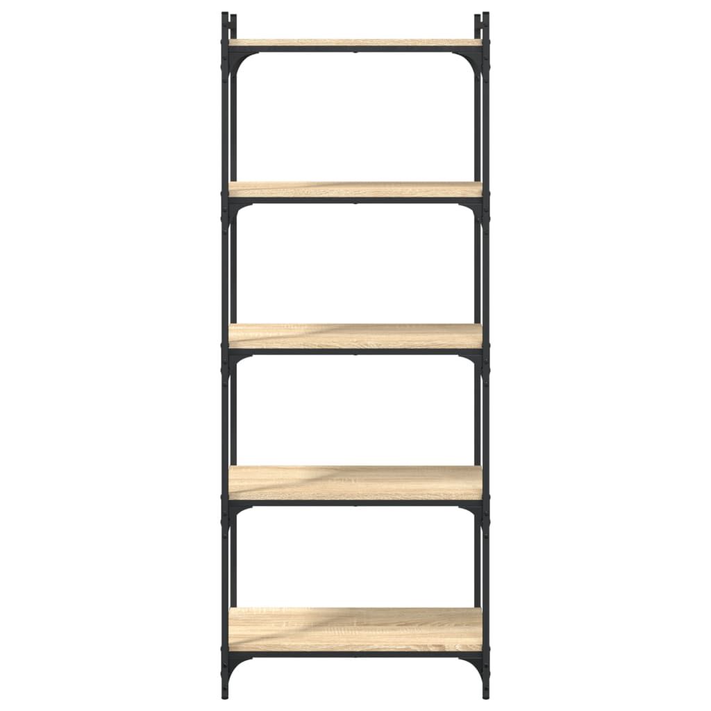 vidaXL Βιβλιοθήκη 5 Επιπέδων Sonoma Δρυς 60x30x154 εκ. Επεξεργ. Ξύλο