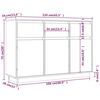 vidaXL Μπουφές 110 x 34 x 75 εκ. από Μασίφ Ξύλο Πεύκου